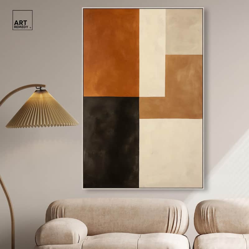 Tonal Grid II Canvas by Art Remedy