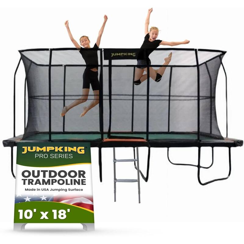 Rectangular Trampoline Pro with Enclosure - High-Performance Spring Layout & Durable Full Support Structure - 216