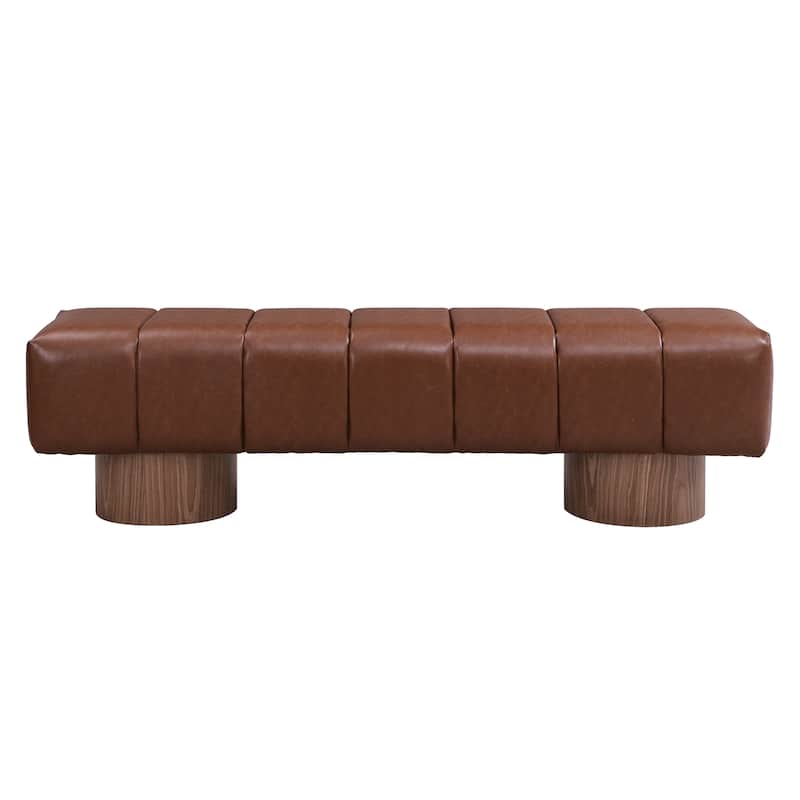Christopher Knight Home - Daniel Upholstered Dining Bench, No-Assembly Entryway & Bedroom Ottoman with Sturdy Wood Legs