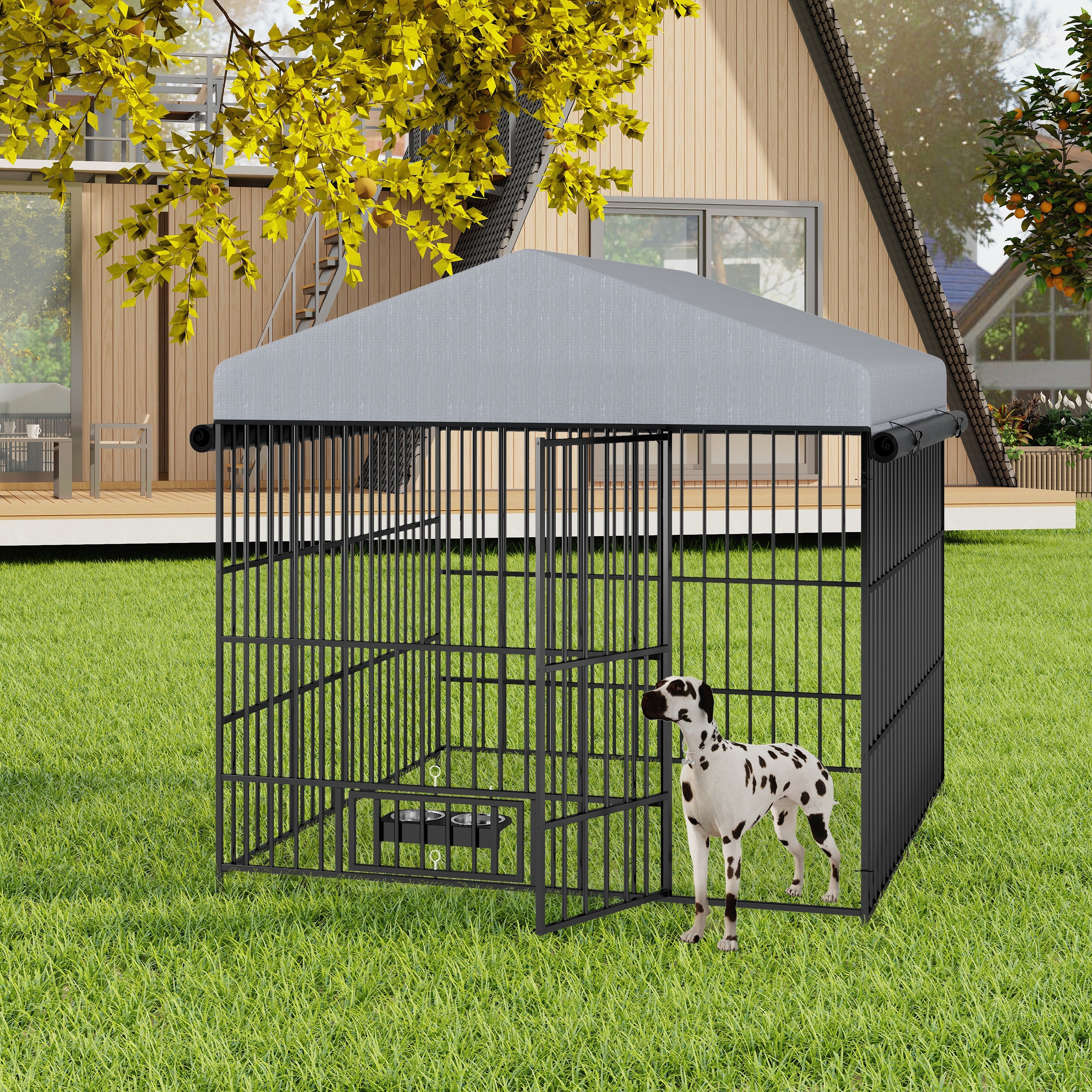 Animal Enclosure Large Dog Enclosures With Roof Heavy Duty Ft