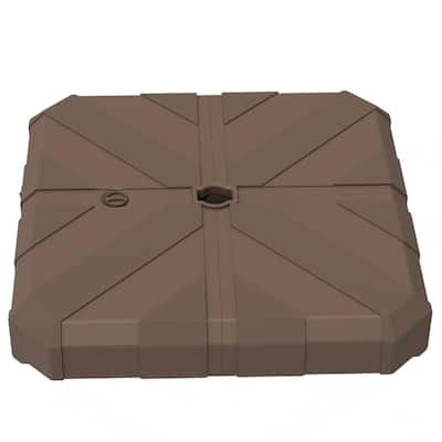 HDPE and Metal Offset Umbrella Base Sand or Water Fillable Heavy Duty for 2.4 Inch Poles Outdoor Patio Parasol Stand