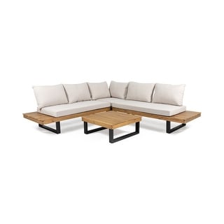 Sebastian Modern 4-piece Patio Sectional by Christopher Knight Home