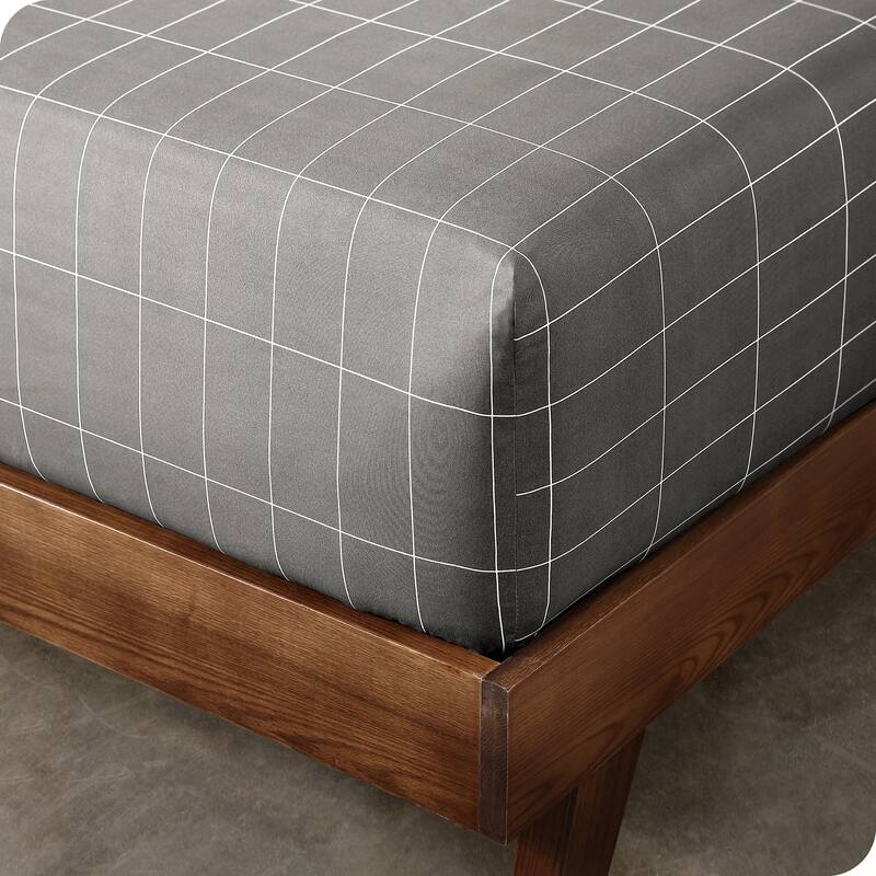 Bare Home Double Brushed Deep Pocket Fitted Sheet
