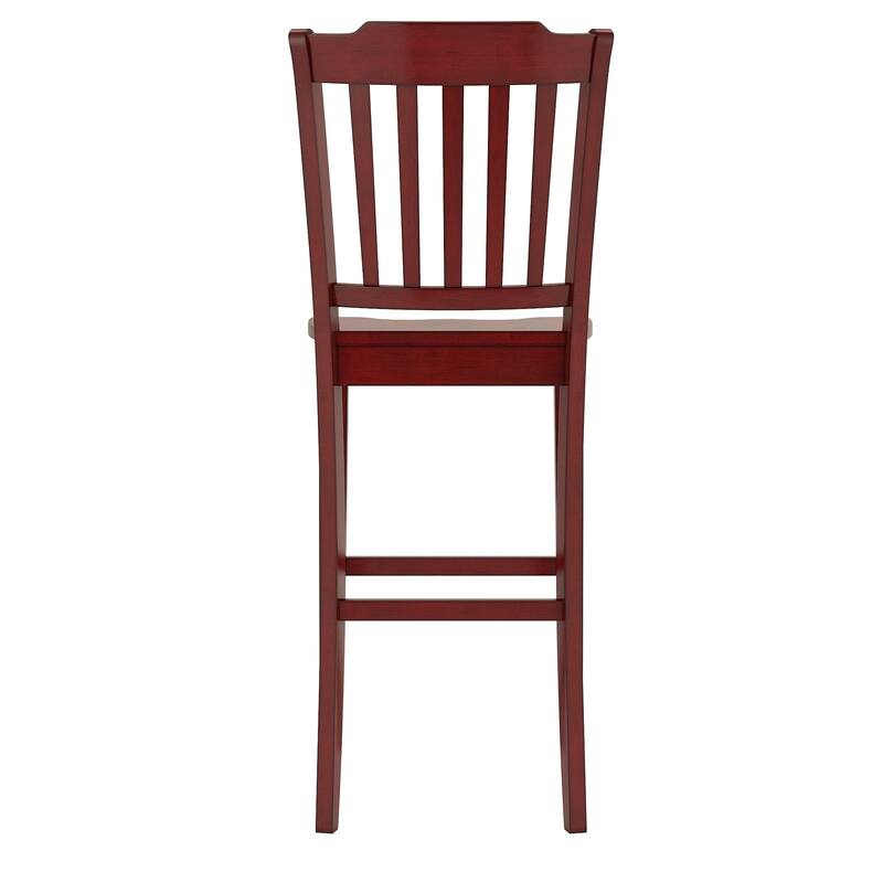 Eleanor Slat Back Bar Height Chairs (Set of 2) by iNSPIRE Q Classic