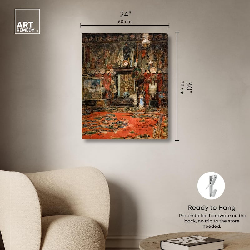 Workshop in Rome Canvas by Art Remedy, Gallery Wrapped