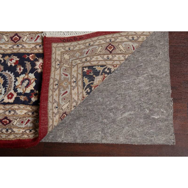 Vegetable Dye Nain Persian Area Rug Hand-knotted Large Wool Carpet - 12'1" x 19'1"