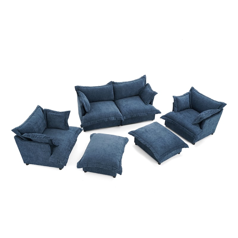 Cloud Chenille Upholstered Modular Sectional Sofa