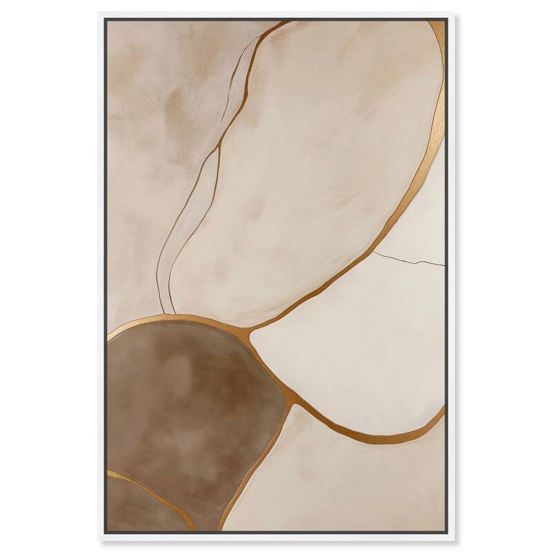 Taupe Terrain I Canvas by Art Remedy - 20" x 30" - White
