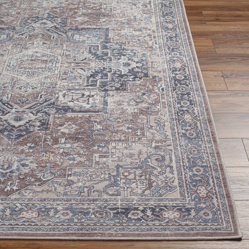 Livabliss Bram Distressed Persian Washable Area Rug