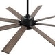 preview thumbnail 37 of 38, 65" Integrated LED White Dimmable Ceiling Fan with Light and Remote - 65" D x 65" W x 13.4" H