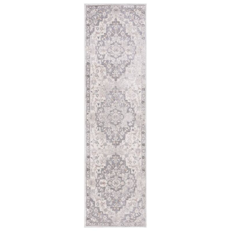 SAFAVIEH Handmade Eternal Karen Oriental Rug - 2'2" x 8' Runner - Grey/Ivory