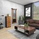 preview thumbnail 13 of 17, Brown Wood Rustic Chest 44 x 19 x 12