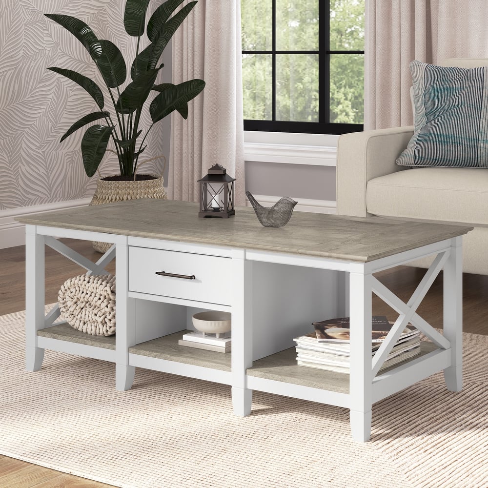 Key West Coffee Table with Storage by Bush Furniture