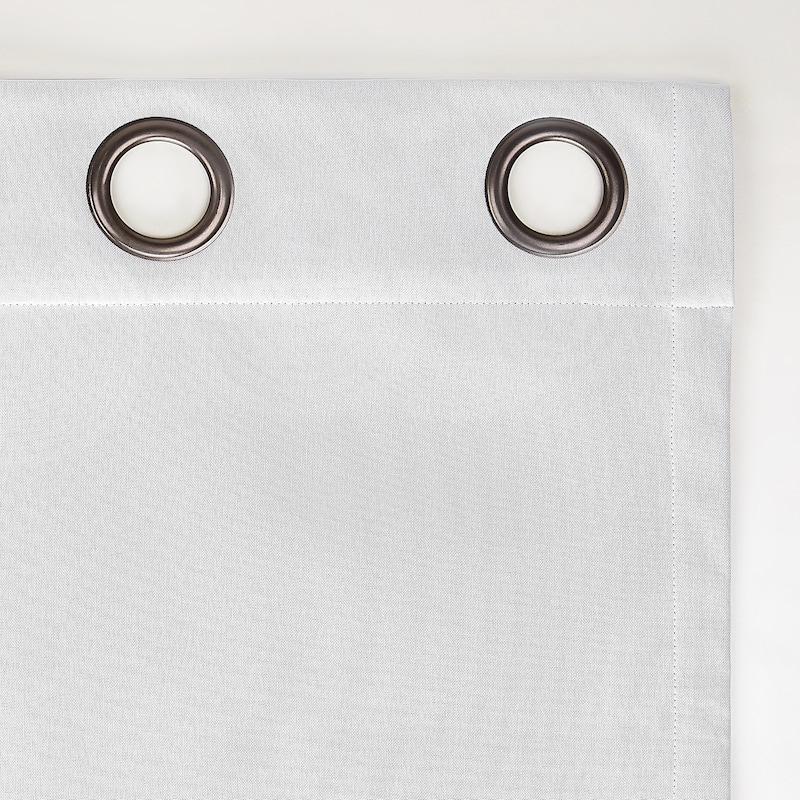 Sun Zero Tyrell Tonal Texture Draft Shield Fleece Insulated Total Blackout Grommet Curtain Panel, Single Panel