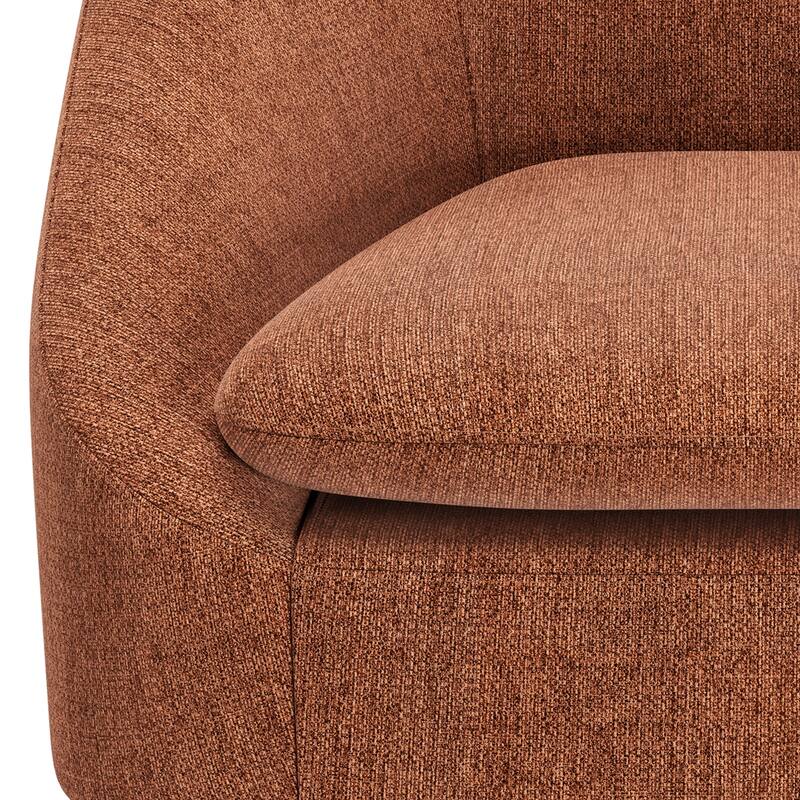 WYNDENHALL Bonita 27 inch Wide Irregular Mid Century Modern Accent Chair - 26.6" D x 26.8" W x 31.5" H