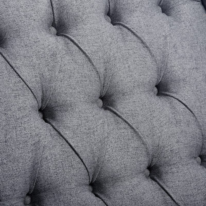 27" Wide Tufted Fabric Wingback Chair
