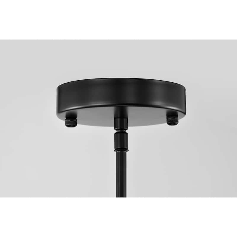 Sana 5 Inch Matte Black and Gold Single Light Pendant