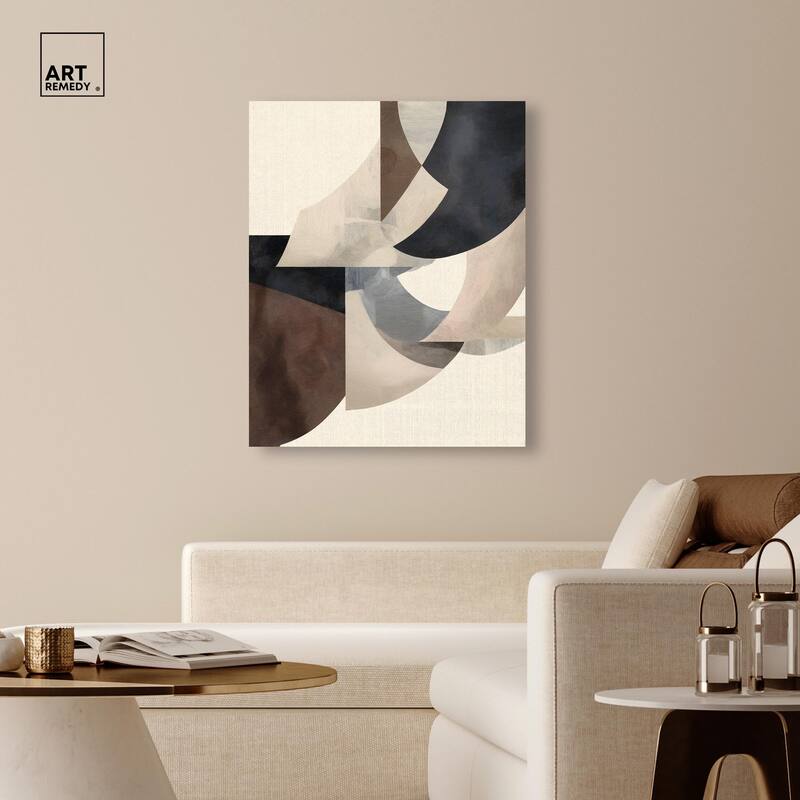 Planar Curves Canvas by Art Remedy, Gallery Wrapped