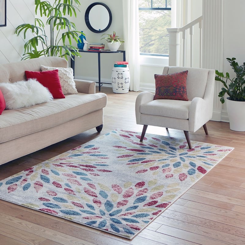 Contemporary Synnove Collection Area Rug - 9'x12' - Multi