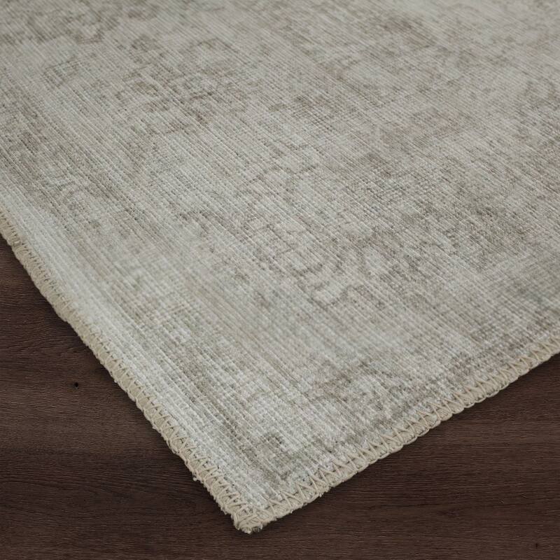 Chloe 3'3" x 4' ft Handwoven Indoor Rug, Taupe/Olive - 3'3" x 4' ft