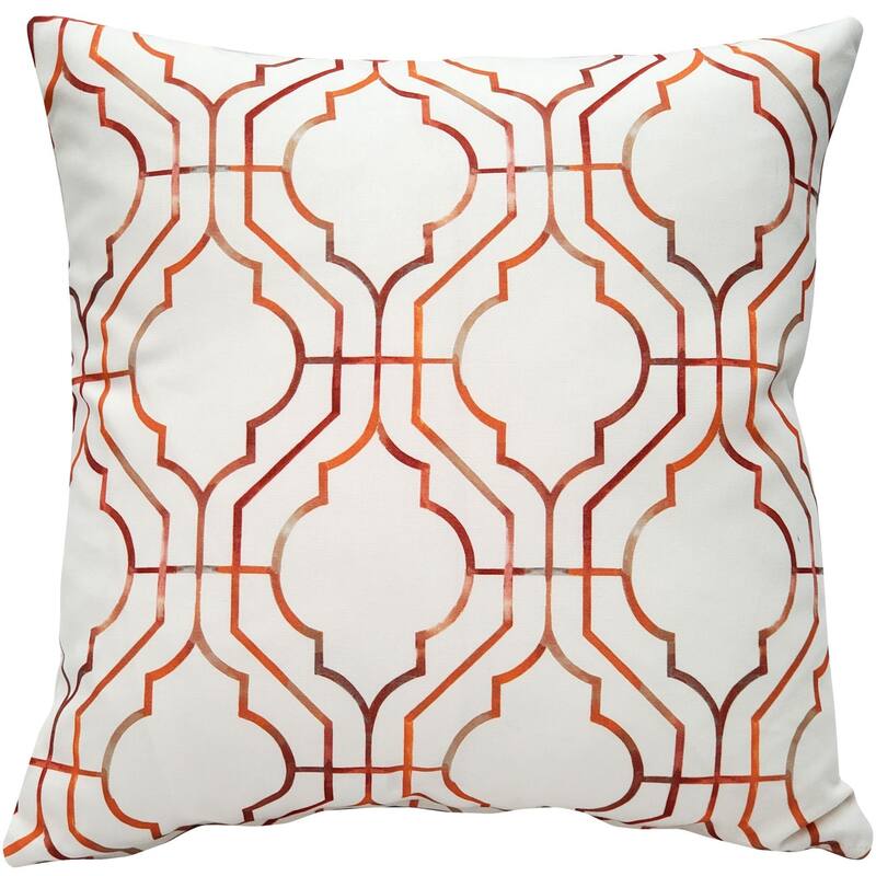 Billmore Gate Throw Pillow - 20" x 20" - Feather Down - Orange