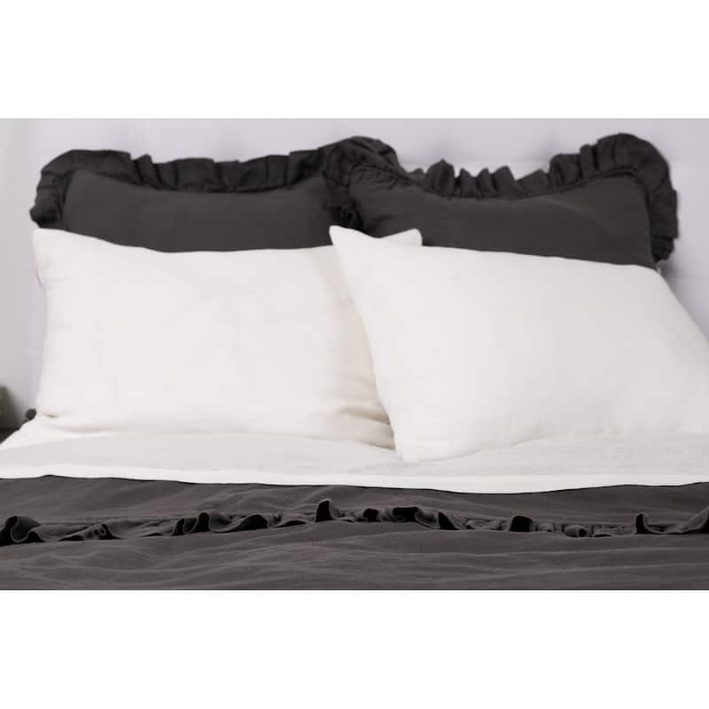 Basillo Sham, Charcoal Grey, Euro