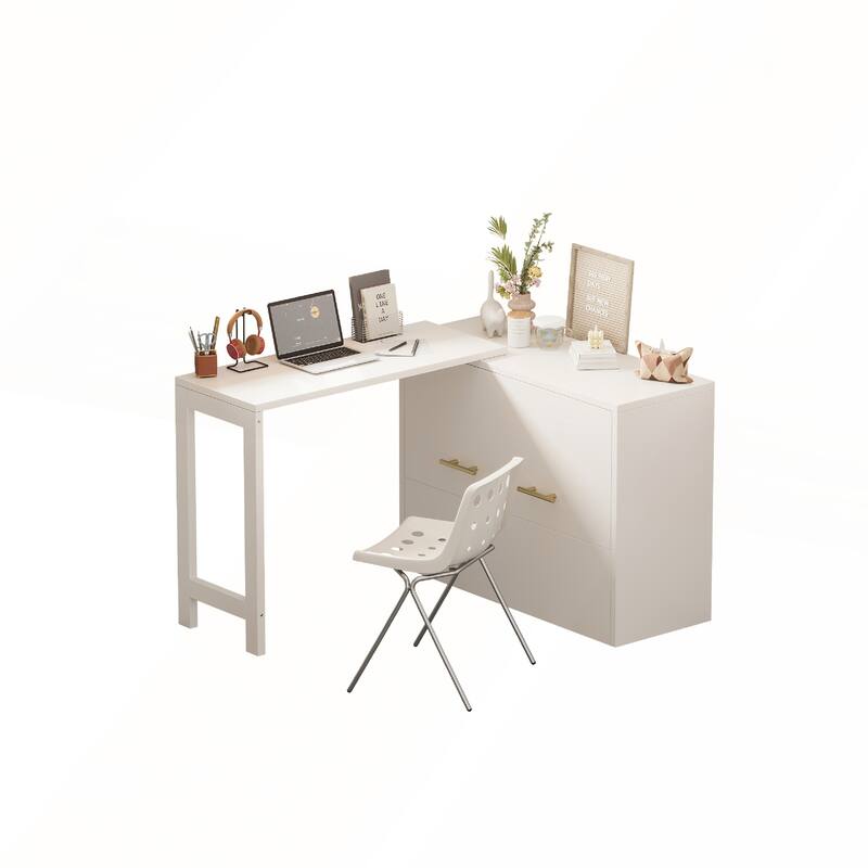 Twin Size Murphy Cabinet Bed with Adjustable Position Desk