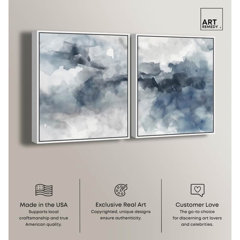 Calming Tides Canvas Set of 2 by Art Remedy