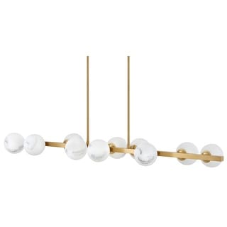 Fredrick Ramond 41906 Selene 10 Light 55" Wide Linear Chandelier