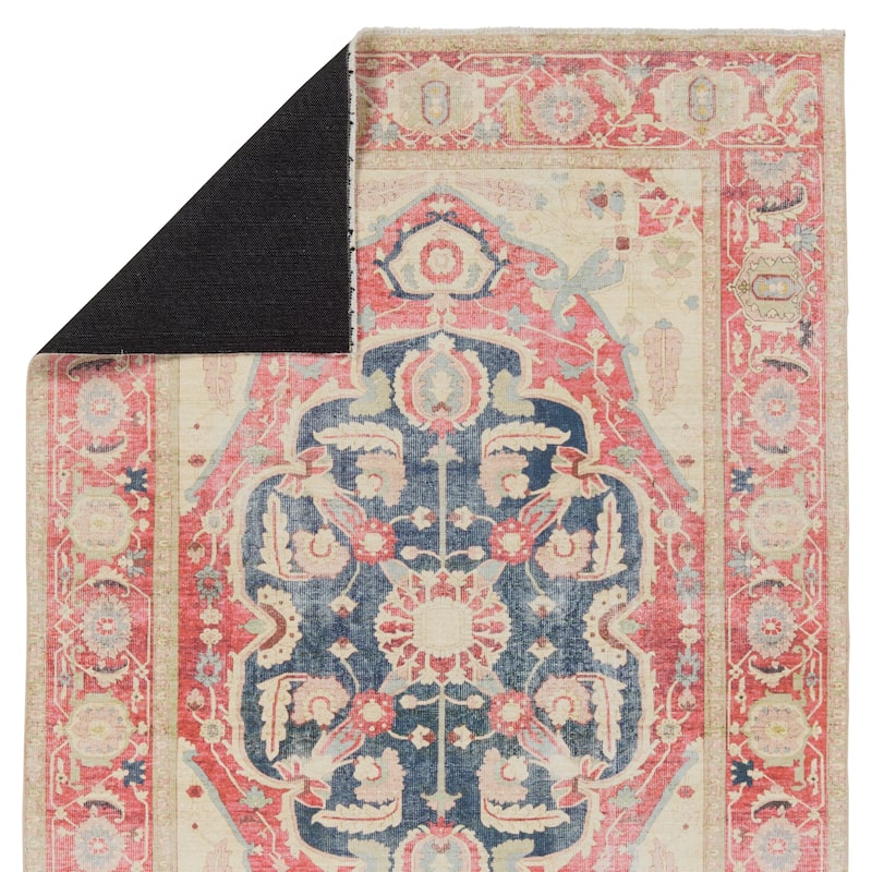 Ophera Medallion Red/ Blue Area Rug