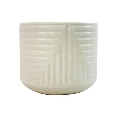 Ceramic Flowerpot, Modern Planter for Patio, Garden, Windowsill