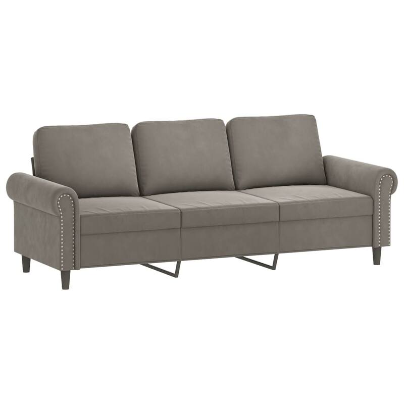 vidaXL Sofa Sectional Couch with Pillows and Cushions for Living Room Velvet
