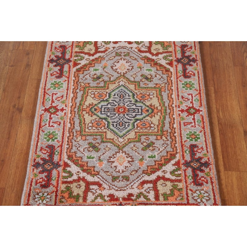 Gray Heriz Serapi Indian Rug Handmade Wool Carpet - 2'0"x 3'0"