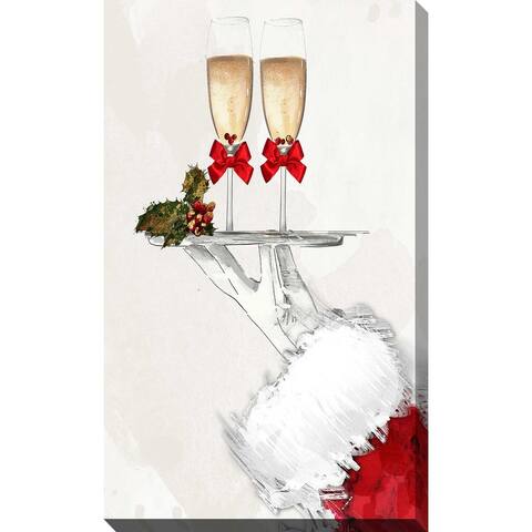 "Cheers Santa" by Jodi Print on Canvas