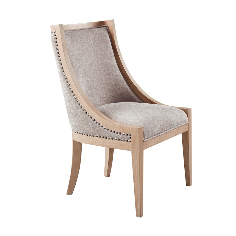 Martha Stewart Elmcrest Upholstered Dining Chair with Nailhead Trim