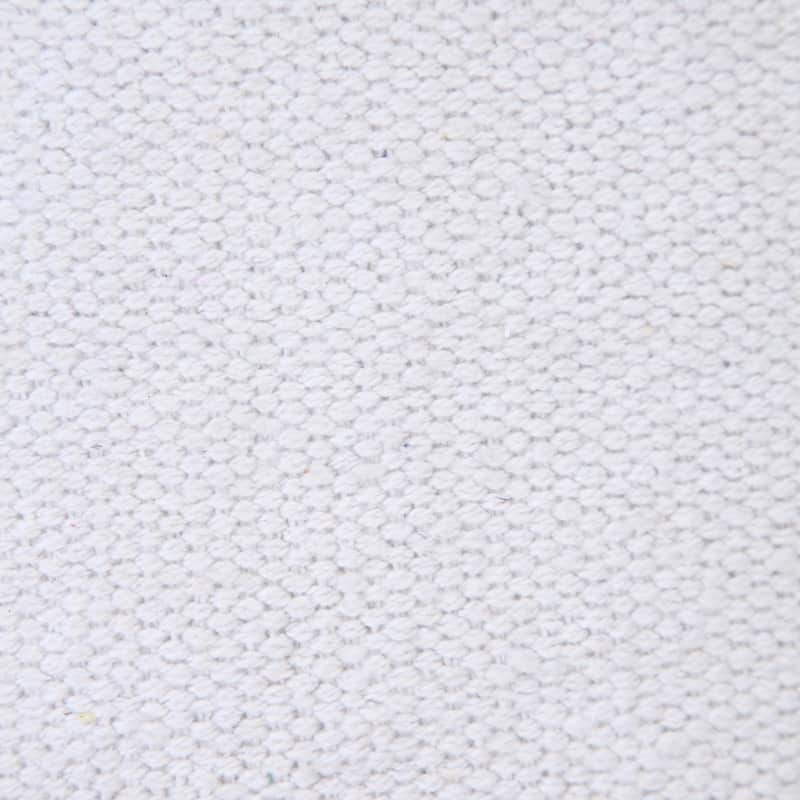 Handwoven Geometric Striped Cotton Throw Pillow Cover - 20" - Navy Blue and White