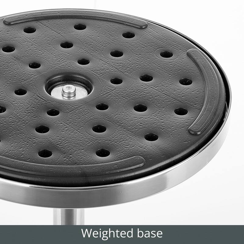 mDesign Metal and Glass Top Round Accent Table Bed Bath & Beyond