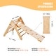 preview thumbnail 28 of 26, Pikler Triangle Set, Toddler Climbing Toys Indoor Playground, Ramp, and Arch, Montessori Climbing Set with Triangle