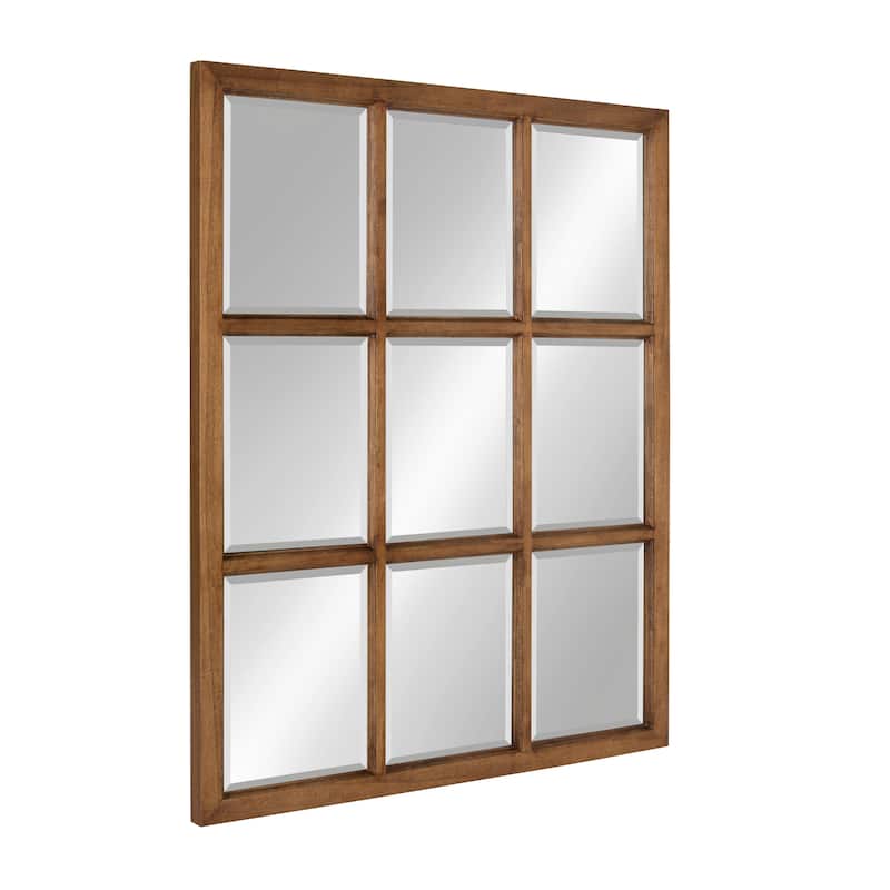 Kate and Laurel Hogan 9 Windowpane Wood Wall Mirror