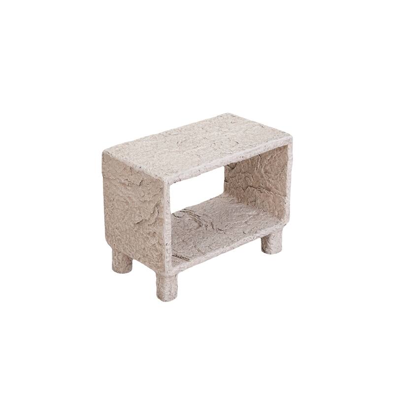 Patio Side Table With Shelf