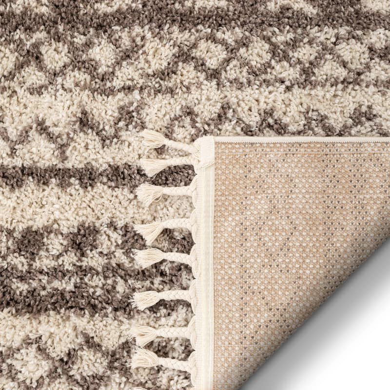 Well Woven Cabana Lyle Modern Tribal Shag Area Rug