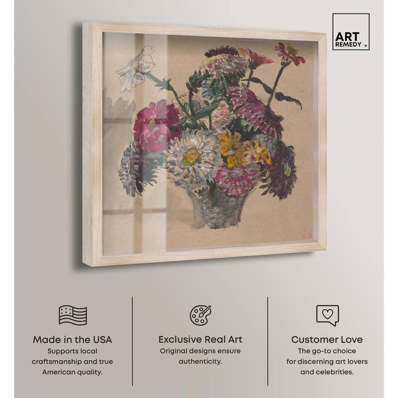 Basket of Flowers Shadowbox by Art Remedy