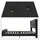 preview thumbnail 10 of 22, Modern PU Leather Upholstered Platform Bed - No Box Spring Needed