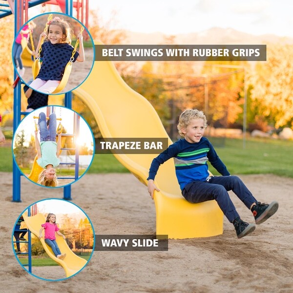 Lifetime Monkey Bar Adventure Swing Set (Earthtone) - Bed