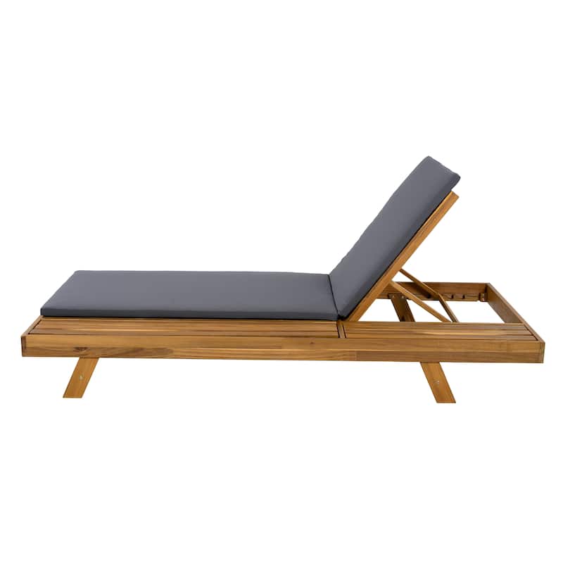 Christopher Knight Home- Kane Acacia Wood Adjustable Outdoor Chaise Lounge Set of 2