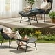preview thumbnail 20 of 26, 2-Piece Outdoor Wicker Ottomans with Cushions, Weather-Resistant Boho Patio Rattan Footrests for Garden, Porch, and Balcony