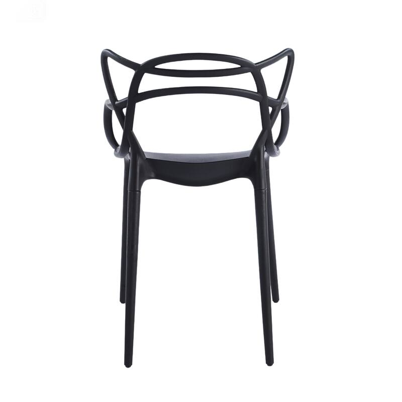 Set of 4 Plastic Dining Chairs