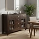 preview thumbnail 32 of 78, WYNDENHALL Stratford Solid Wood Transitional Sideboard Buffet - 54 inch Wide