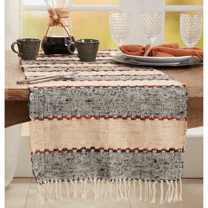 Table Runner With Striped Design - 16"x72"