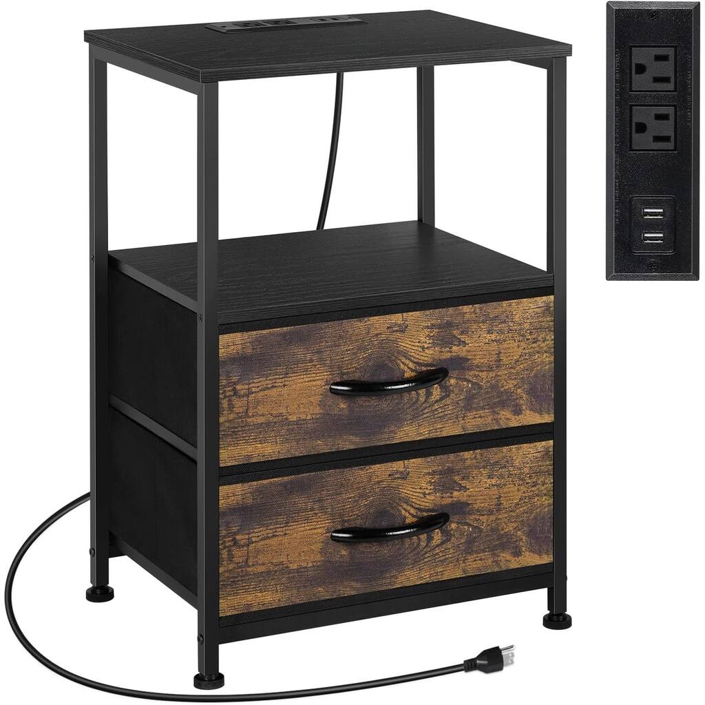 Nightstand with Charging Station